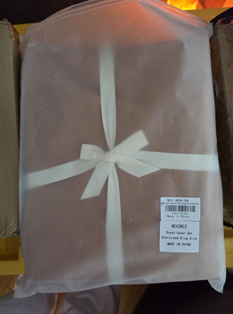 Moomee Oversized King Duvet Cover Set - Blush